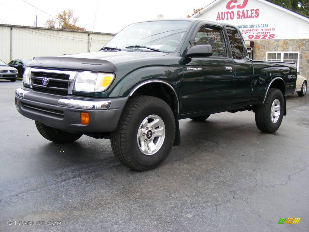 2000 Tacoma SR5 Extended Cab 4x4 - Imperial Jade Green Mica / Gray photo #1