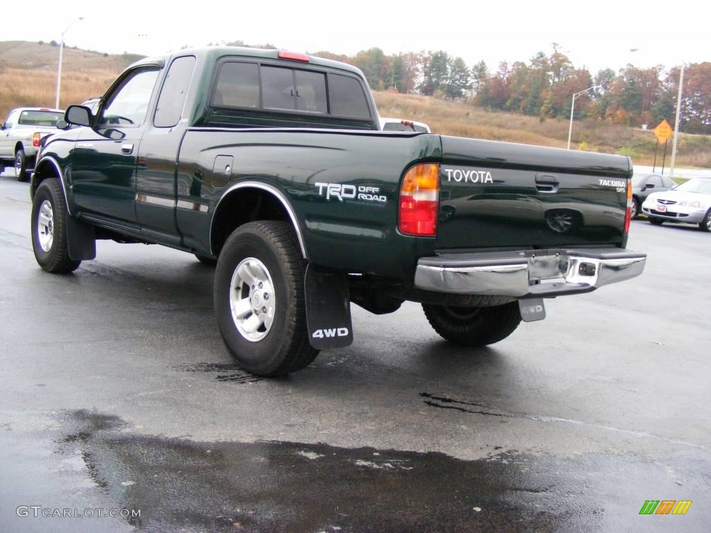 2000 Tacoma SR5 Extended Cab 4x4 - Imperial Jade Green Mica / Gray photo #4