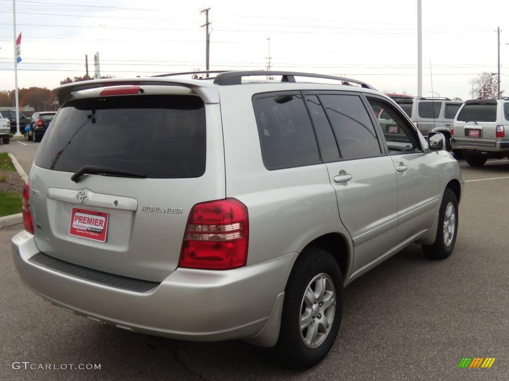 2003 Highlander V6 - Millenium Silver Metallic / Charcoal photo #5