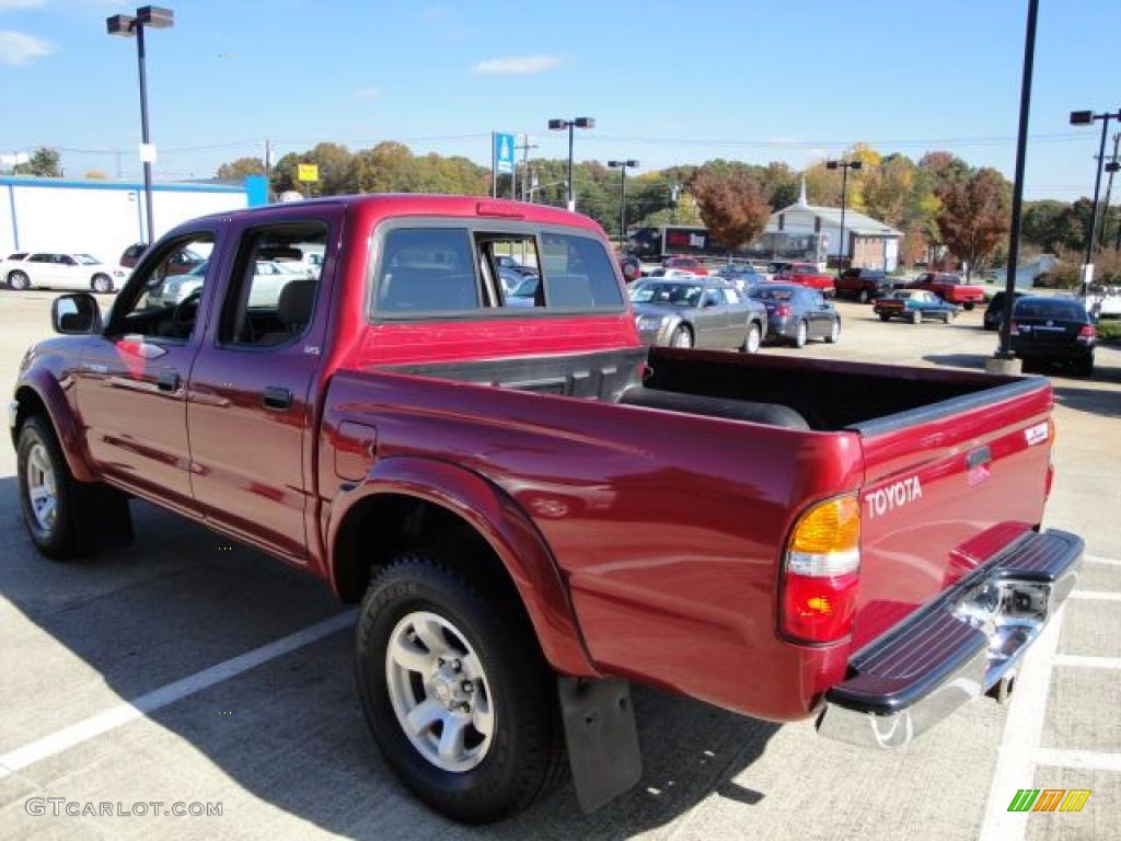 2004 Tacoma V6 PreRunner Double Cab - Impulse Red Pearl / Charcoal photo #6