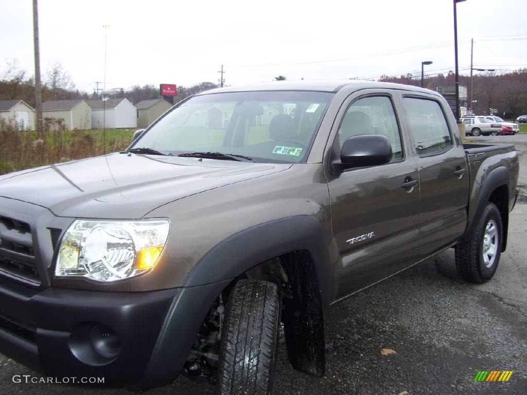 2009 Tacoma V6 Double Cab 4x4 - Pyrite Brown Mica / Sand Beige photo #1