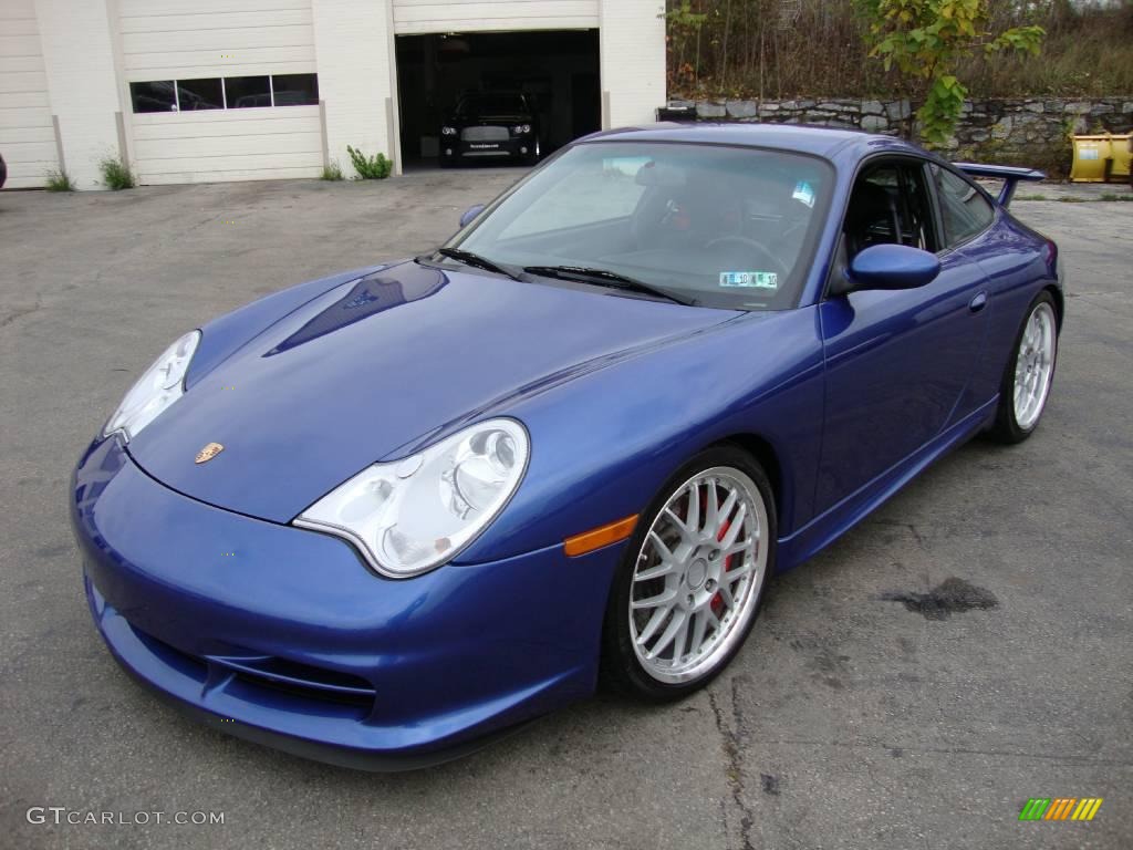 2004 911 GT3 - Cobalt Blue Metallic / Black photo #1