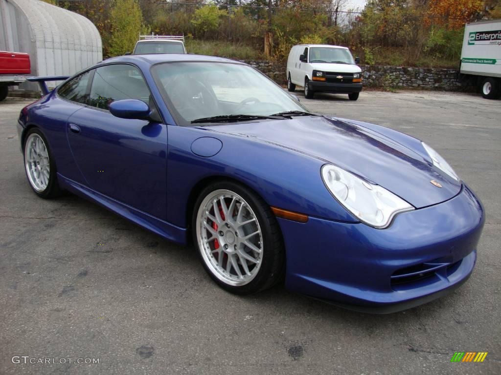 2004 911 GT3 - Cobalt Blue Metallic / Black photo #5