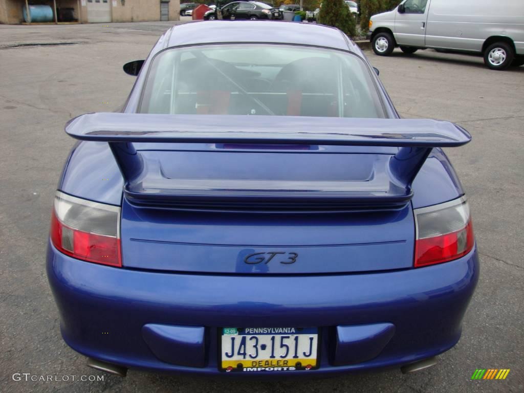 2004 911 GT3 - Cobalt Blue Metallic / Black photo #8