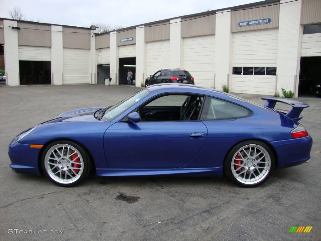 2004 911 GT3 - Cobalt Blue Metallic / Black photo #10