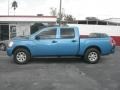 2004 Bright Blue Metallic Nissan Titan XE Crew Cab  photo #3