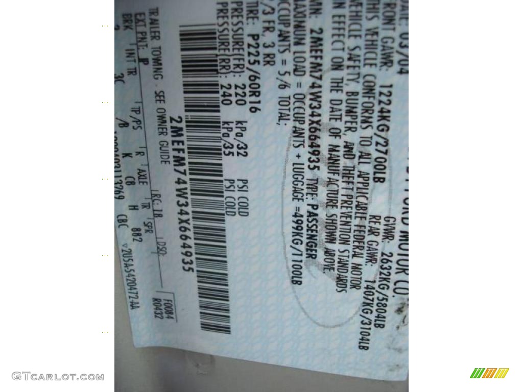 2004 Grand Marquis GS - Silver Birch Metallic / Light Flint photo #19