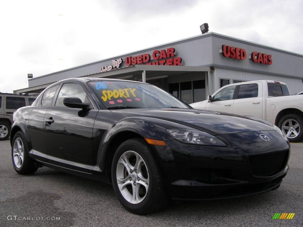 2006 RX-8  - Brilliant Black / Black photo #1