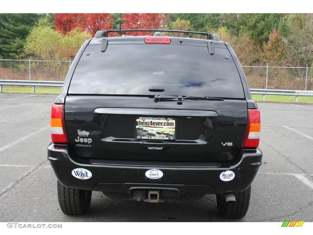 2004 Grand Cherokee Limited 4x4 - Brillant Black Crystal Pearl / Taupe photo #6