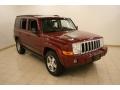 Red Rock Crystal Pearl 2009 Jeep Commander Sport 4x4