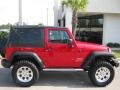 2010 Flame Red Jeep Wrangler Sport 4x4  photo #4