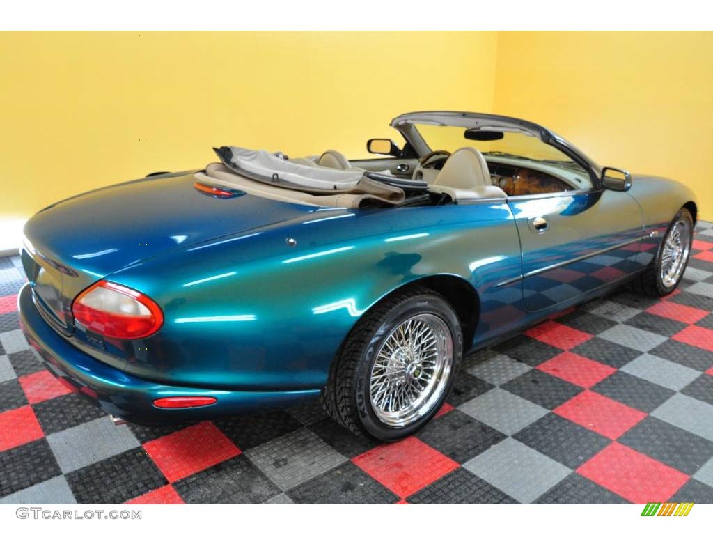 1997 XK XK8 Convertible - Aquamarine Pearl Metallic / Cashmere photo #2