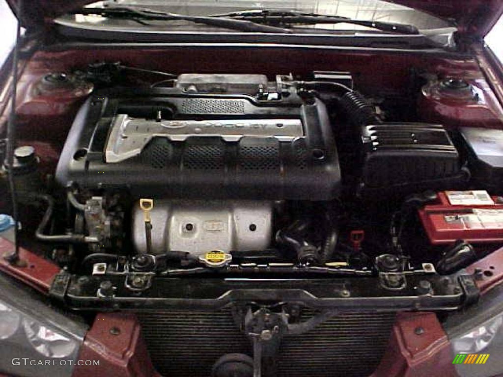 2002 Elantra GT Hatchback - Chianti Red / Dark Gray photo #25