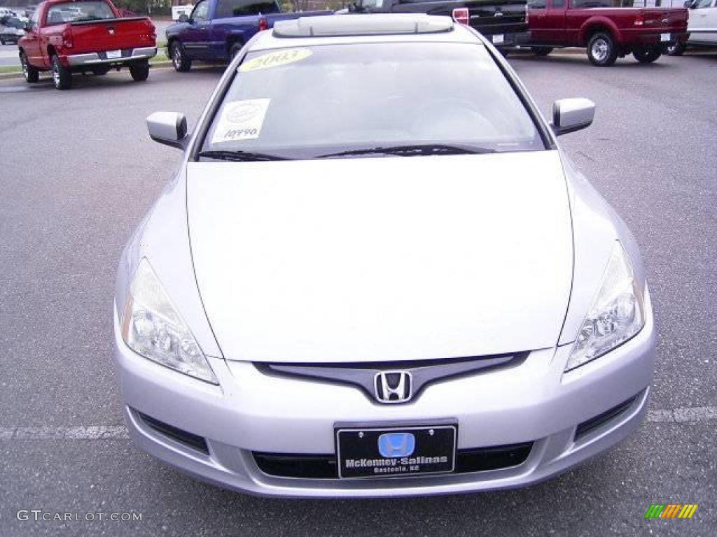 2003 Accord EX-L Coupe - Satin Silver Metallic / Black photo #6