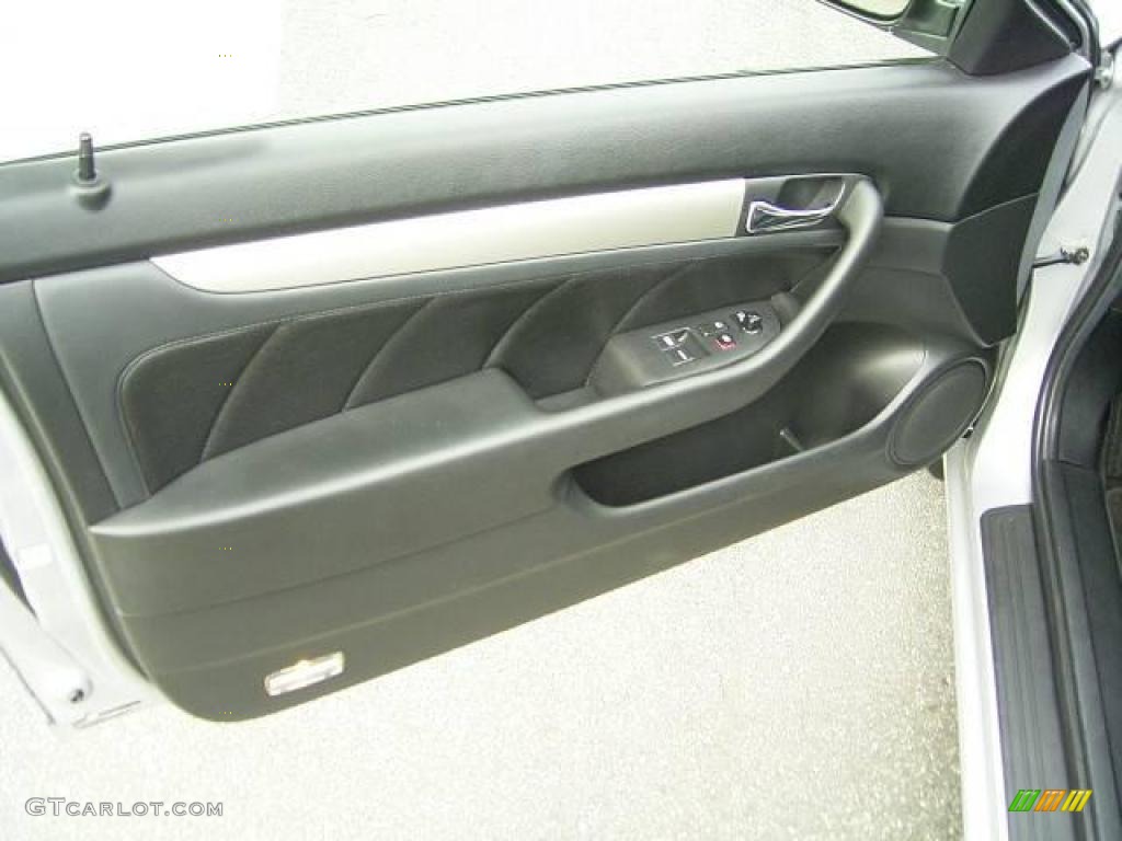 2003 Accord EX-L Coupe - Satin Silver Metallic / Black photo #7