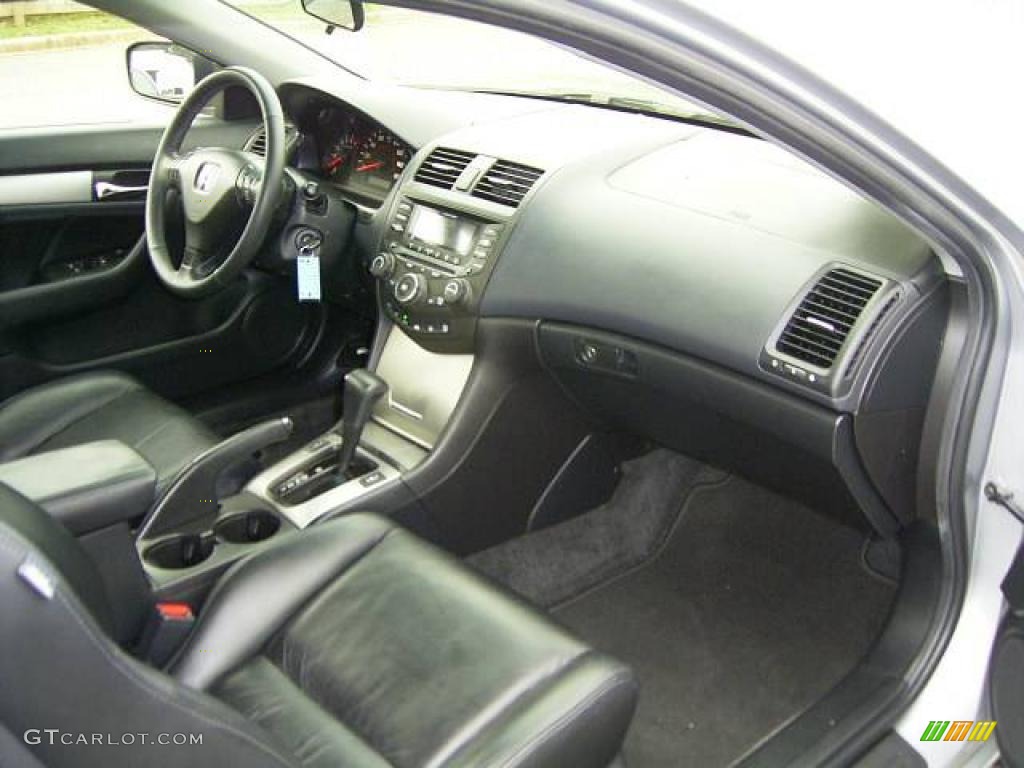 2003 Accord EX-L Coupe - Satin Silver Metallic / Black photo #17