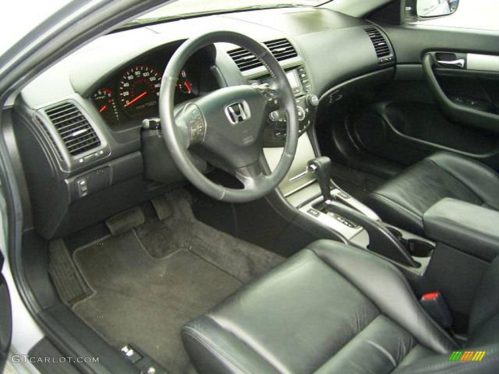2003 Accord EX-L Coupe - Satin Silver Metallic / Black photo #25