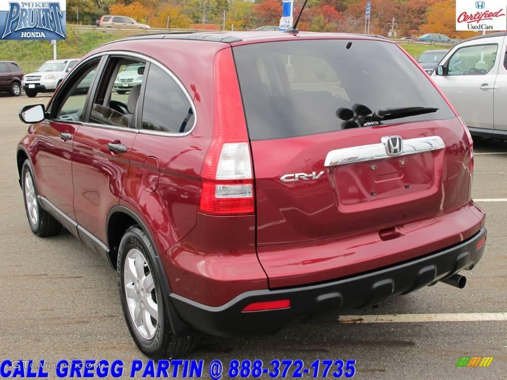 2007 CR-V EX 4WD - Tango Red Pearl / Gray photo #2