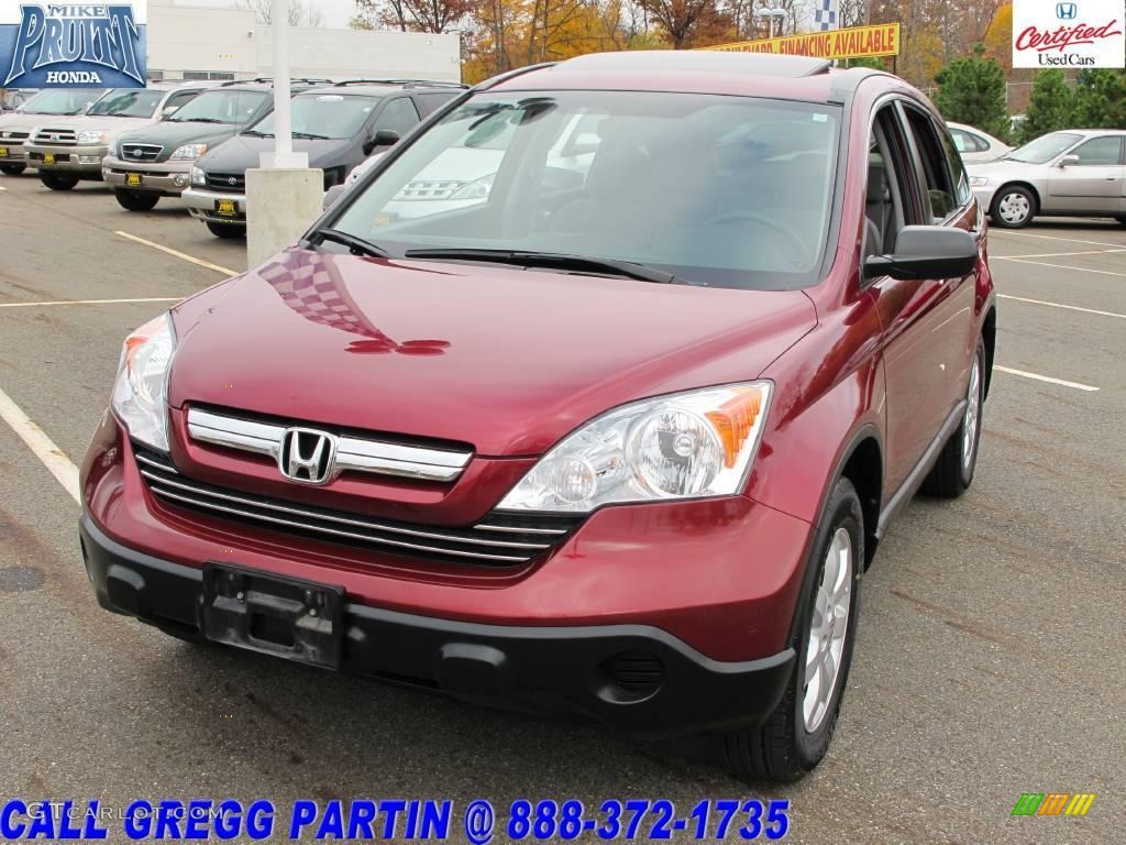 2007 CR-V EX 4WD - Tango Red Pearl / Gray photo #3