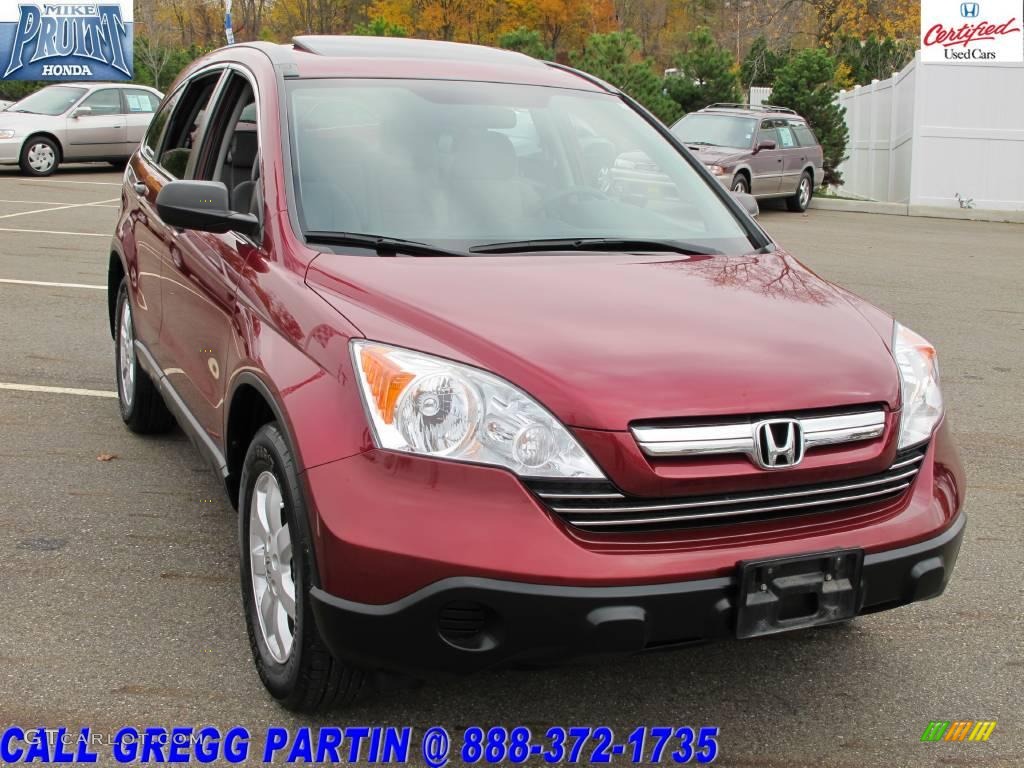 2007 CR-V EX 4WD - Tango Red Pearl / Gray photo #5