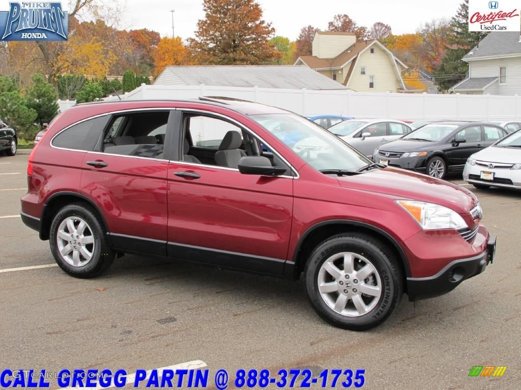 2007 CR-V EX 4WD - Tango Red Pearl / Gray photo #6