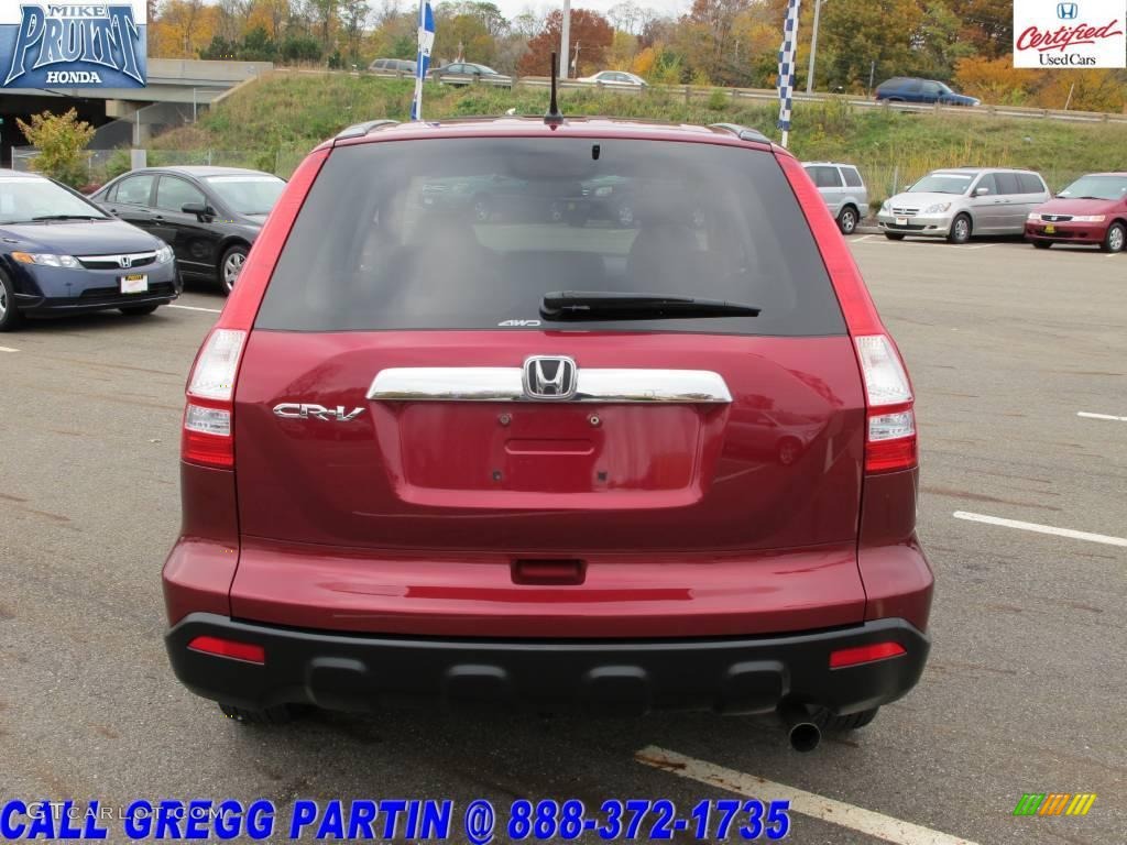 2007 CR-V EX 4WD - Tango Red Pearl / Gray photo #8