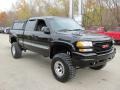 2002 Onyx Black GMC Sierra 1500 SLE Extended Cab 4x4  photo #6