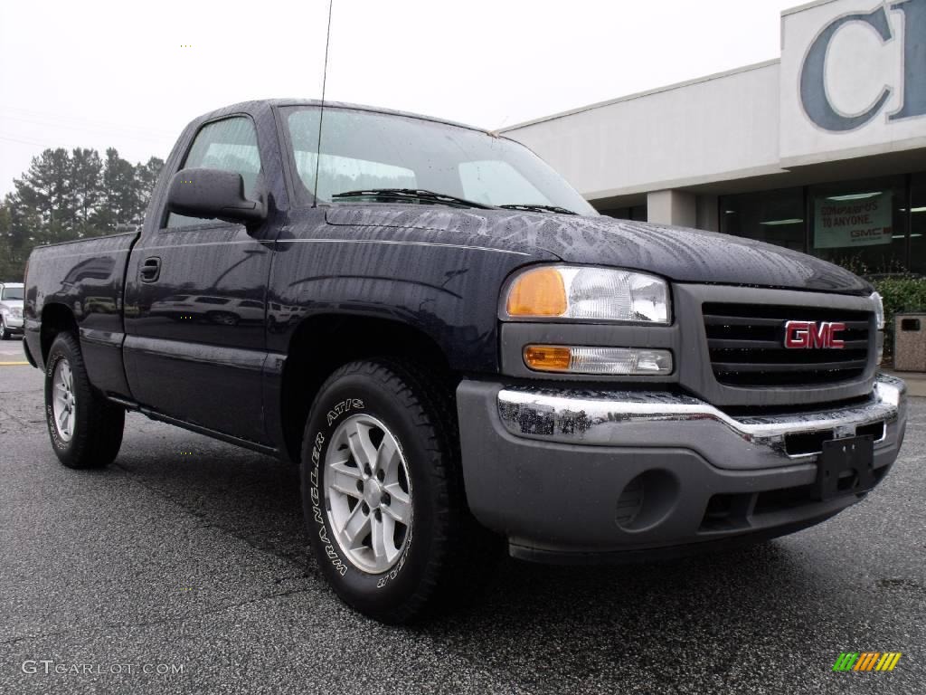 2006 Sierra 1500 Regular Cab - Deep Blue Metallic / Dark Pewter photo #2
