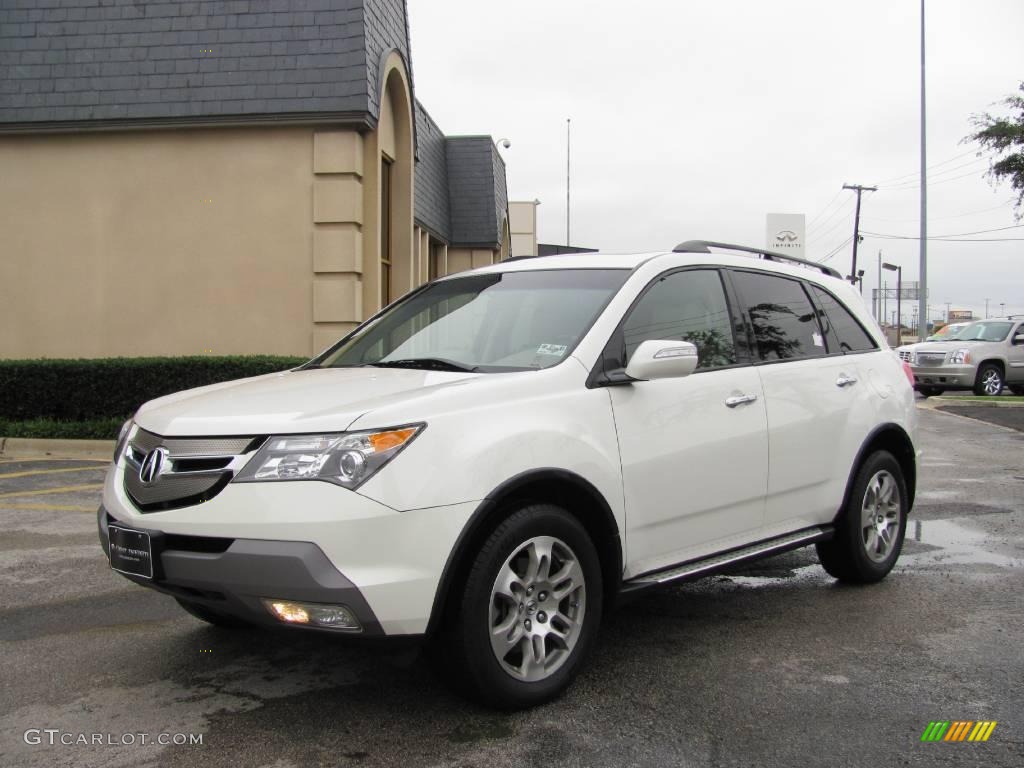 2007 MDX Sport - Aspen White Pearl / Taupe photo #3