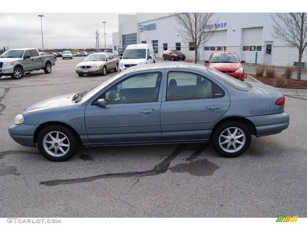 1999 Contour SE - Medium Steel Blue Metallic / Midnight Blue SVT Leather photo #6