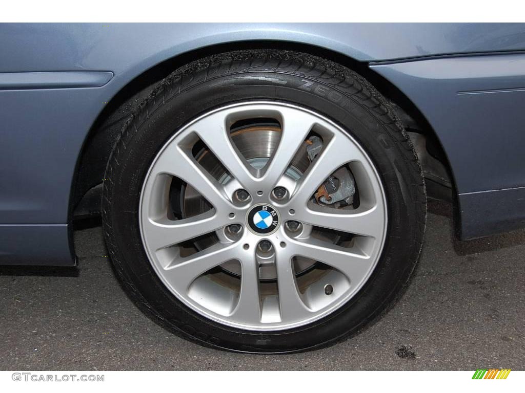 2001 3 Series 330i Convertible - Steel Blue Metallic / Grey photo #21