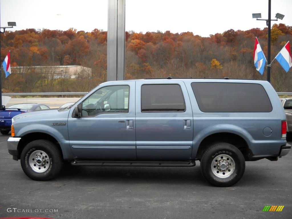 2000 Excursion XLT 4x4 - Medium Steel Blue Metallic / Medium Graphite photo #5