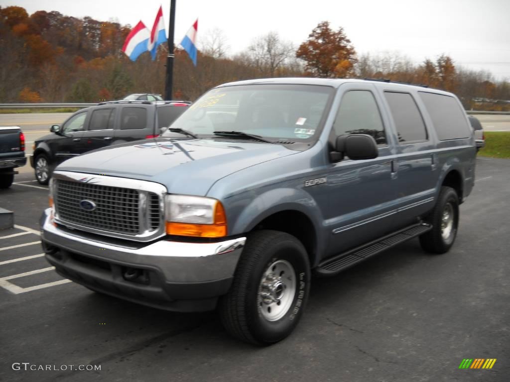 2000 Excursion XLT 4x4 - Medium Steel Blue Metallic / Medium Graphite photo #14