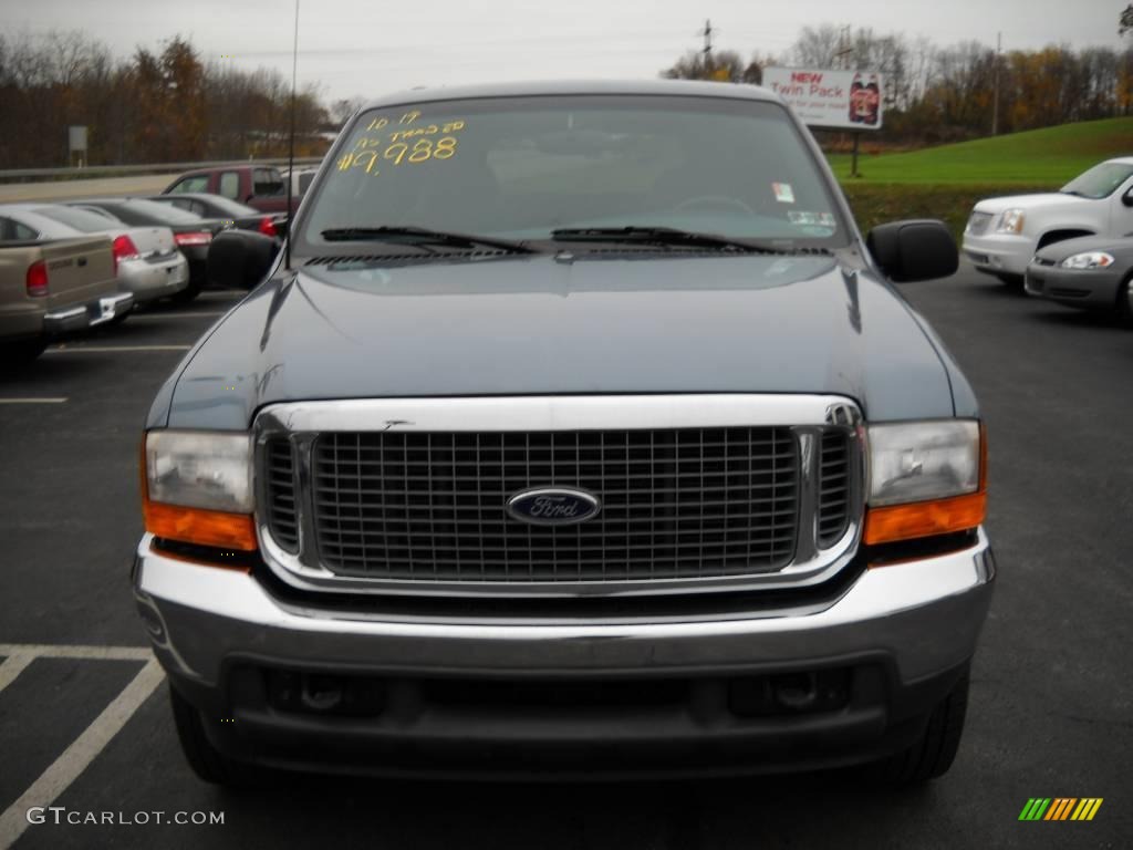 2000 Excursion XLT 4x4 - Medium Steel Blue Metallic / Medium Graphite photo #15