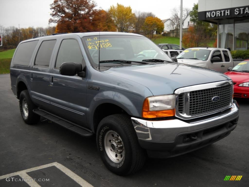 2000 Excursion XLT 4x4 - Medium Steel Blue Metallic / Medium Graphite photo #16