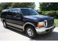2001 Deep Wedgewood Blue Metallic Ford Excursion Limited  photo #10