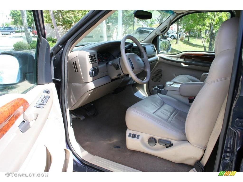 2001 Excursion Limited - Deep Wedgewood Blue Metallic / Medium Parchment photo #31