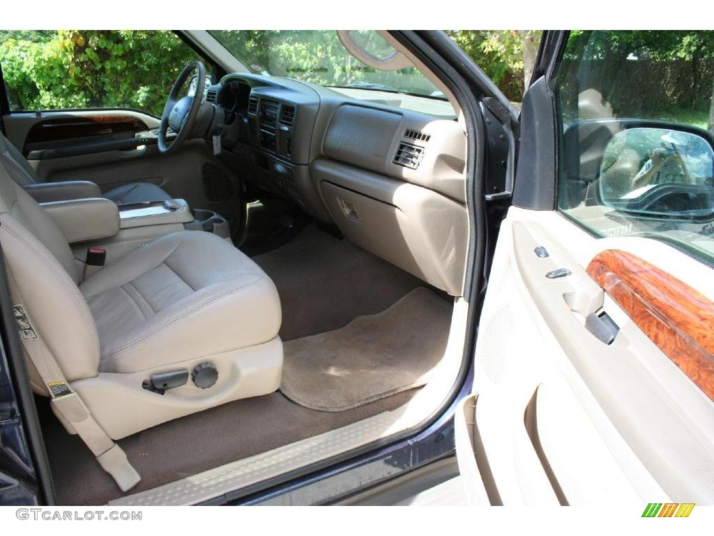 2001 Excursion Limited - Deep Wedgewood Blue Metallic / Medium Parchment photo #32