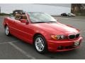 2004 Electric Red BMW 3 Series 325i Convertible  photo #3