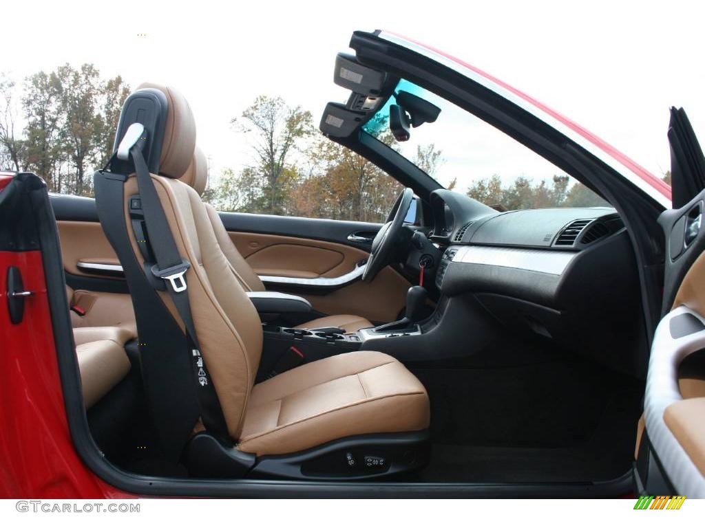 2004 3 Series 325i Convertible - Electric Red / Sand photo #12
