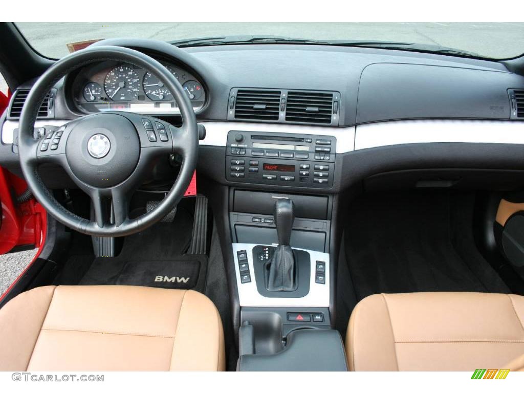 2004 3 Series 325i Convertible - Electric Red / Sand photo #13