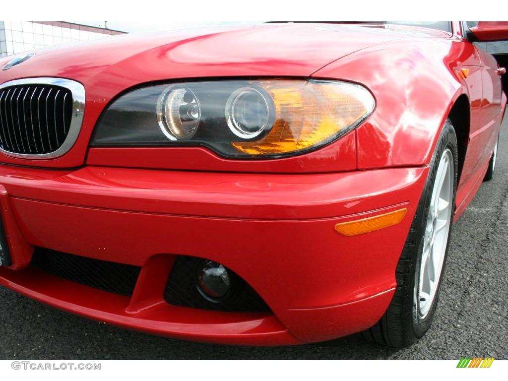 2004 3 Series 325i Convertible - Electric Red / Sand photo #22