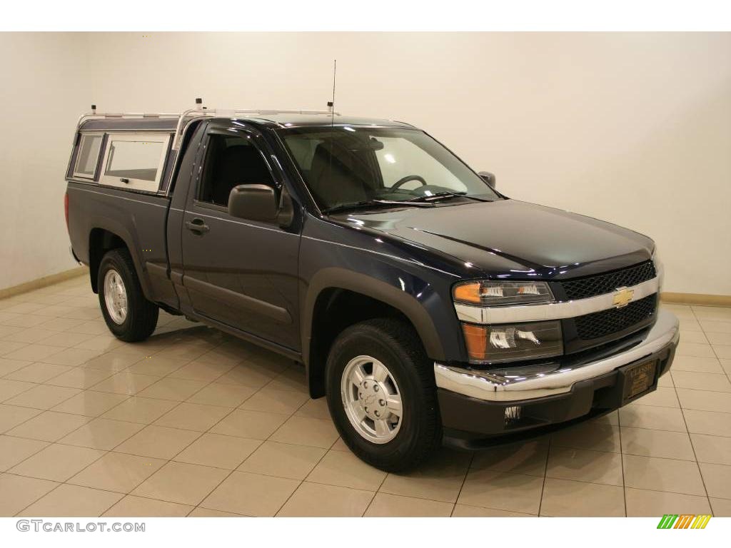 2007 Colorado LT Regular Cab - Imperial Blue Metallic / Very Dark Pewter photo #1