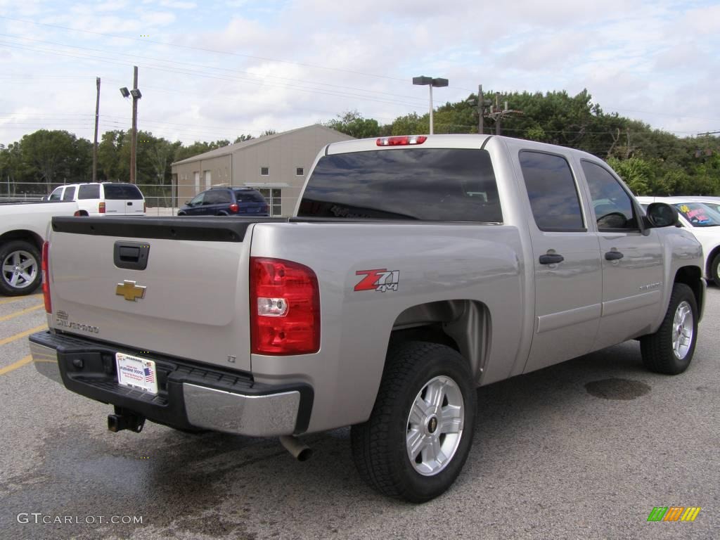 2008 Silverado 1500 LT Crew Cab 4x4 - Silver Birch Metallic / Ebony photo #3