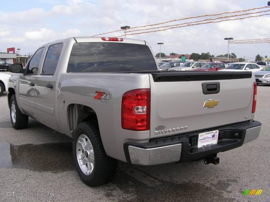 2008 Silverado 1500 LT Crew Cab 4x4 - Silver Birch Metallic / Ebony photo #5
