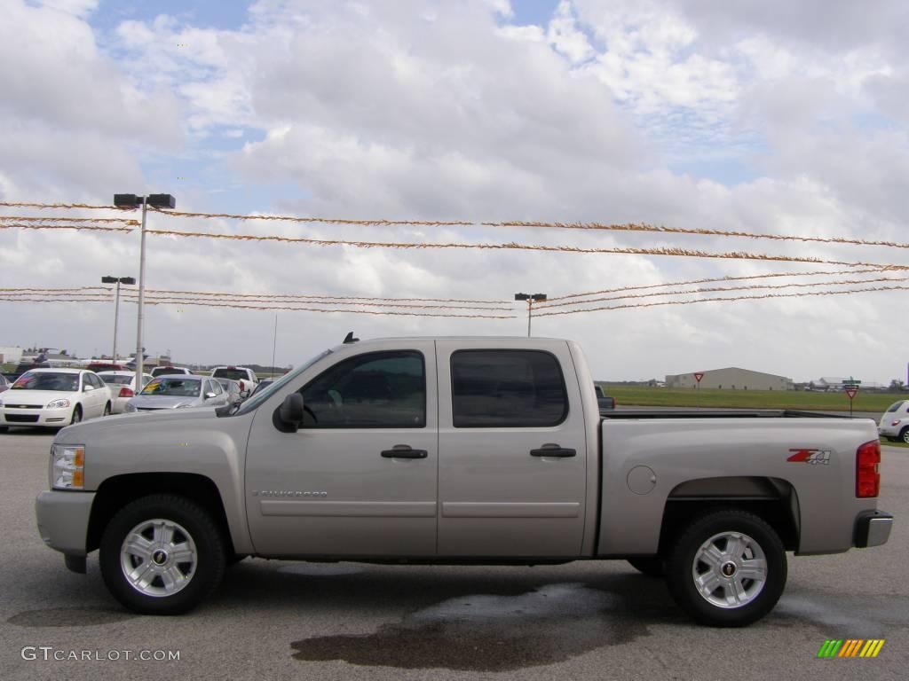 2008 Silverado 1500 LT Crew Cab 4x4 - Silver Birch Metallic / Ebony photo #6