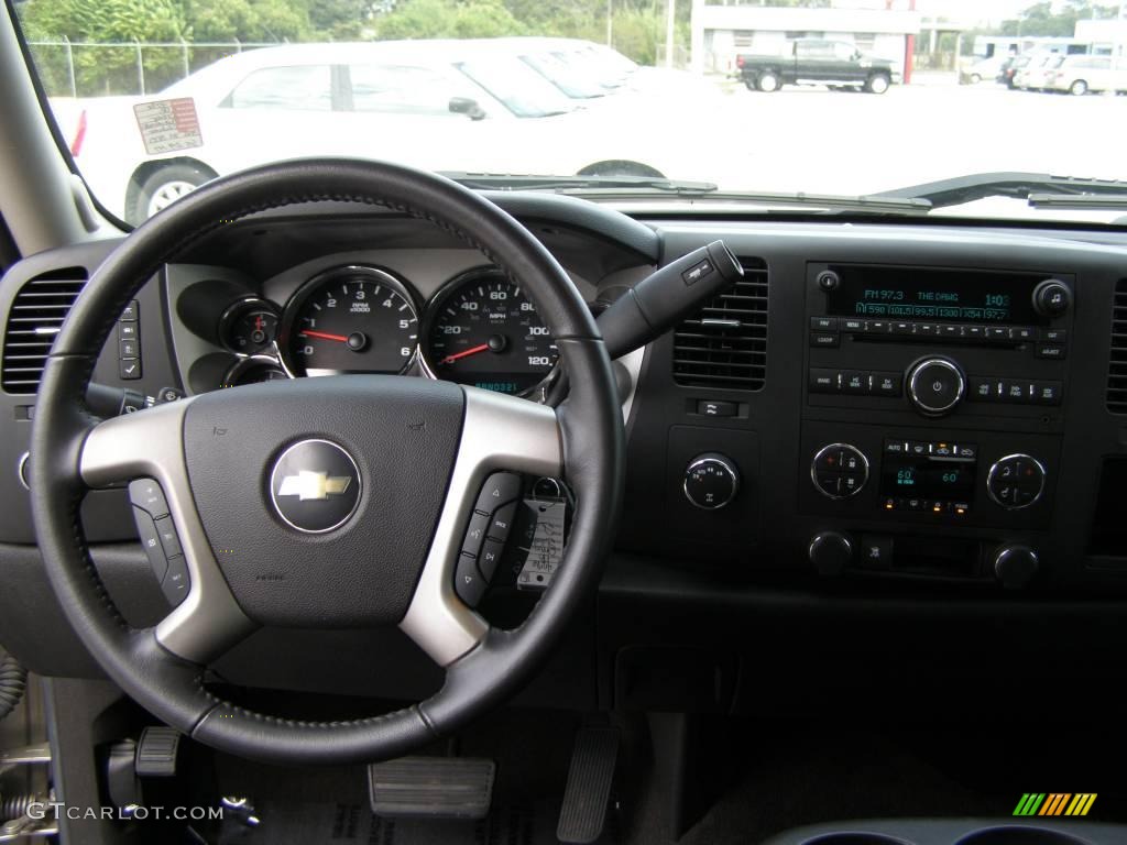 2008 Silverado 1500 LT Crew Cab 4x4 - Silver Birch Metallic / Ebony photo #11