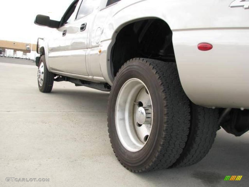 2005 Silverado 3500 LS Crew Cab 4x4 Dually - Silver Birch Metallic / Dark Charcoal photo #8