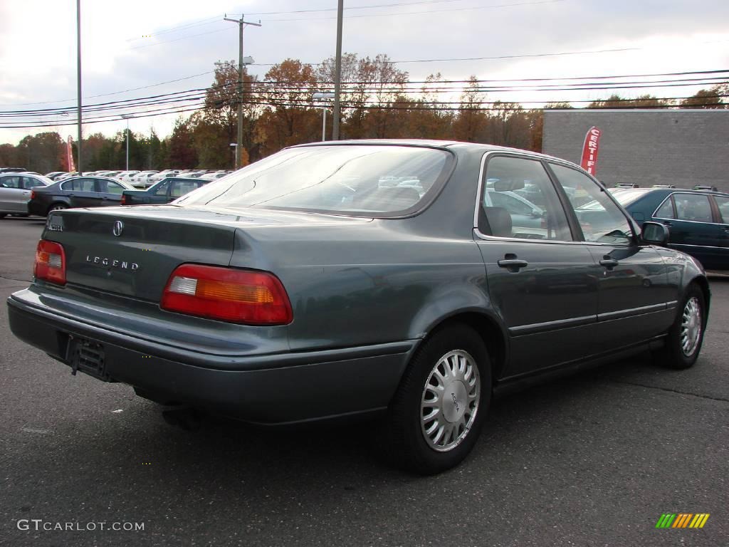 1995 Legend L Sedan - Canterbury Green Metallic / Parchment photo #4