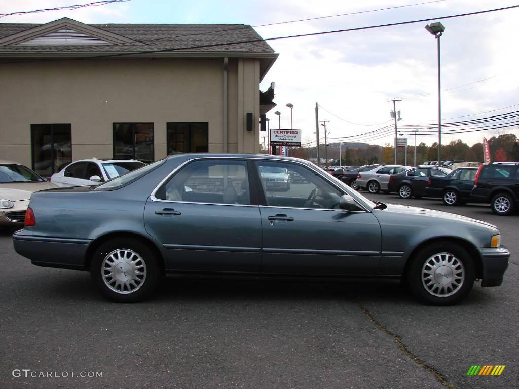 1995 Legend L Sedan - Canterbury Green Metallic / Parchment photo #5